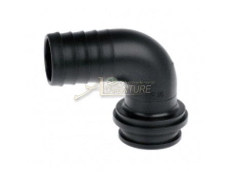 CONEXÃO CURVA 90° COM ANEL, INDICADO PARA PORCA 1.1/2”  MANGUEIRA 1” - 8012350				